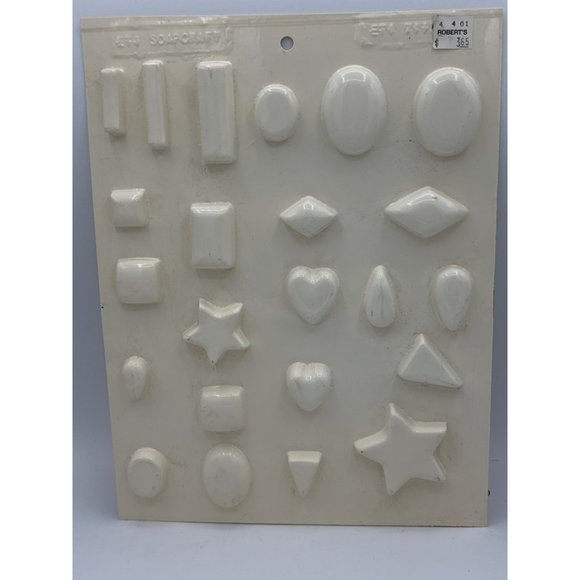 Vintage Soap Making Supplies Molds, Glycerin, Coloring and Scents with Book - Picture 3 of 10